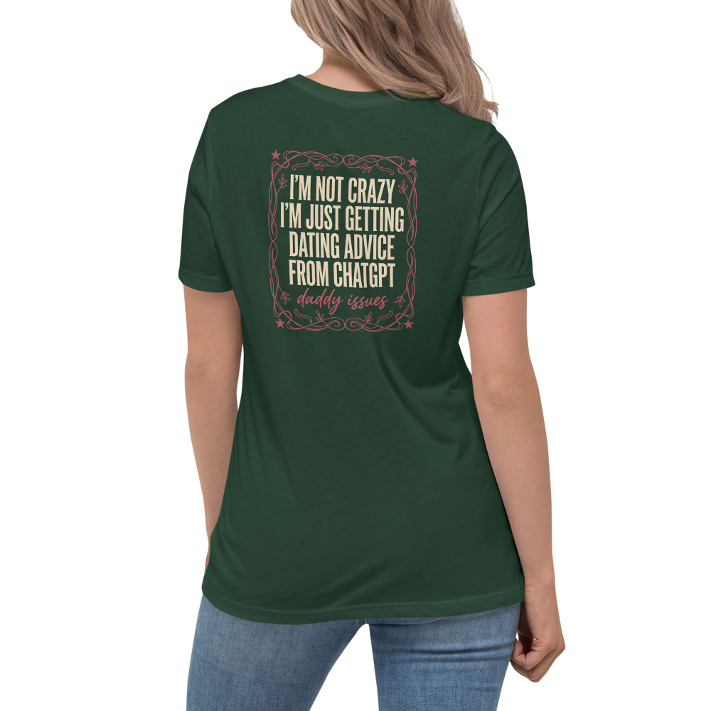 Dating Advice From ChatGPT on a forest shirt