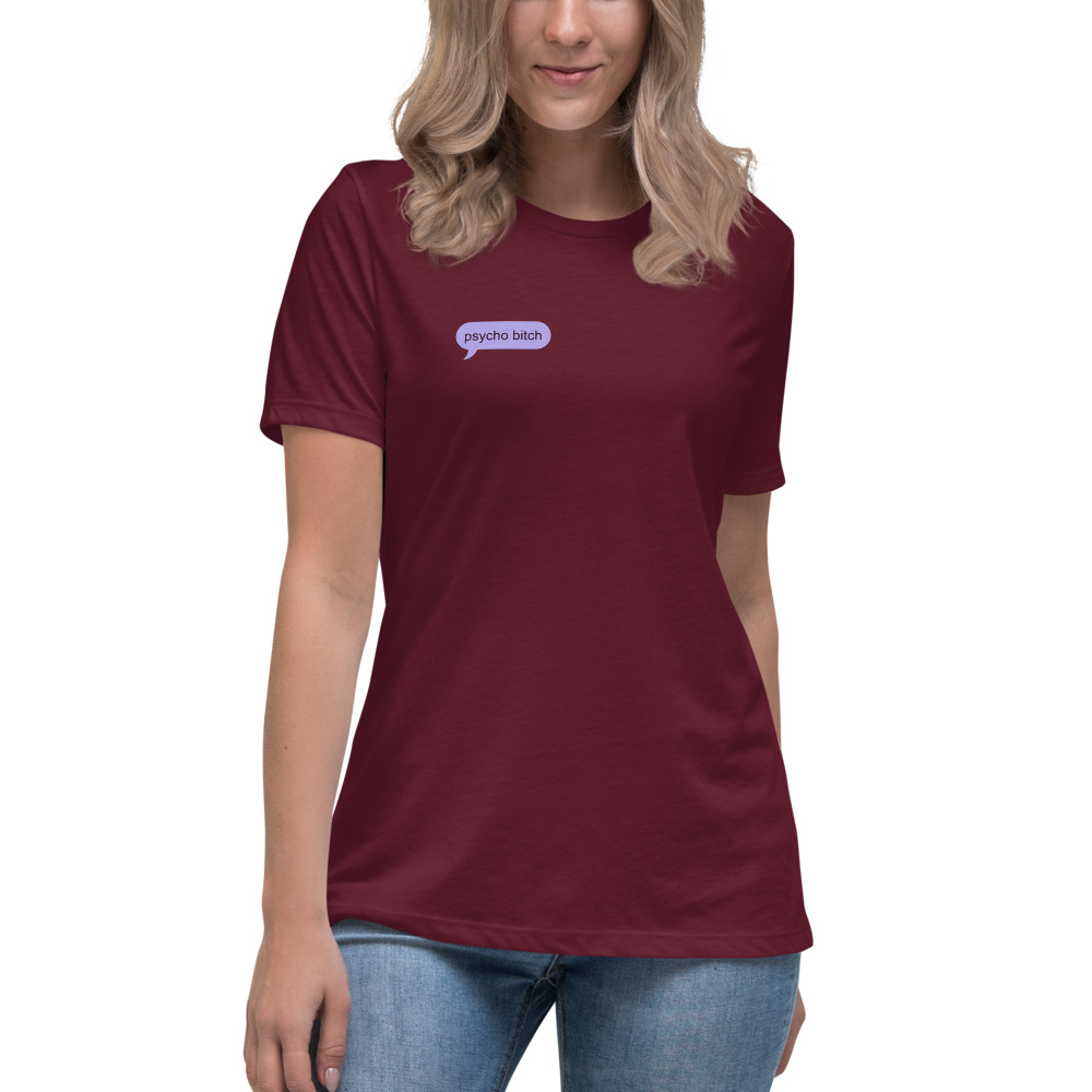 Dating Advice From ChatGPT — Texts on a maroon shirt