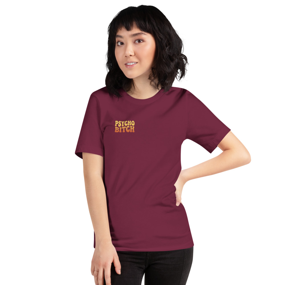 Dating Advice From ChatGPT — Groovy on a maroon shirt