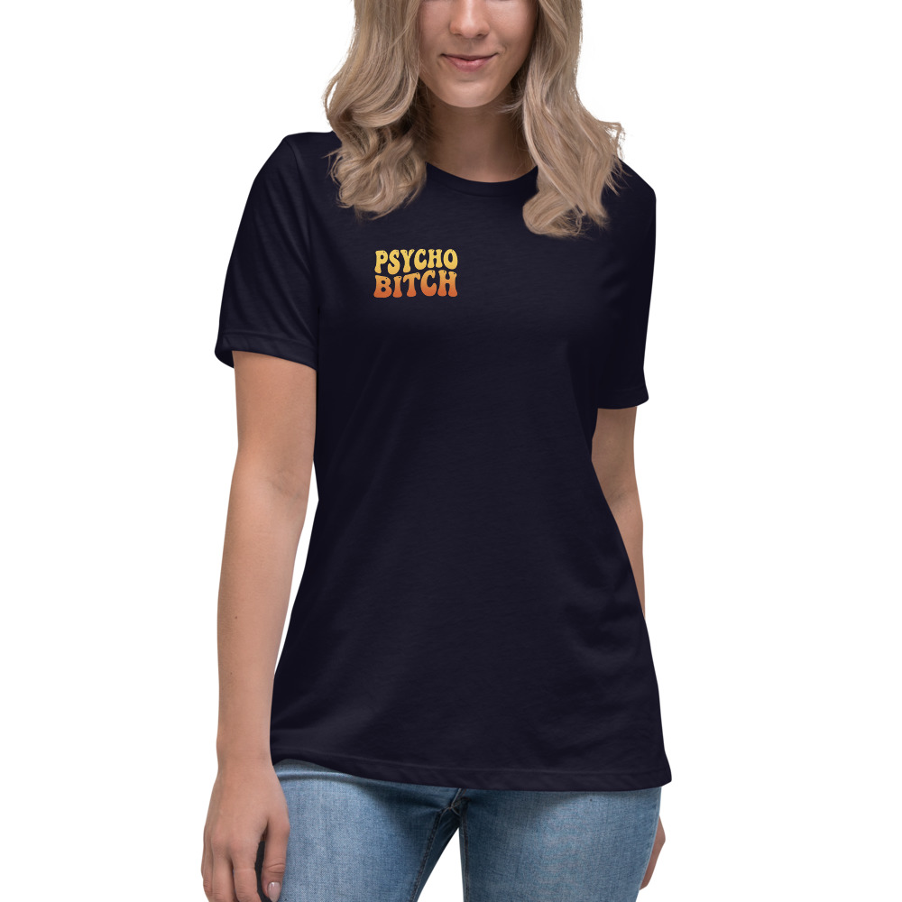 Dating Advice From ChatGPT — Groovy on a navy shirt