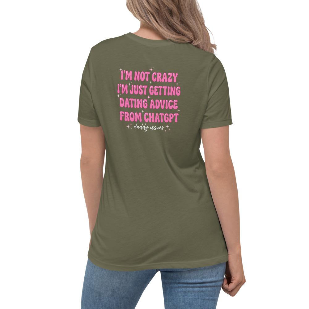 Dating Advice From ChatGPT — Y2K on a army shirt